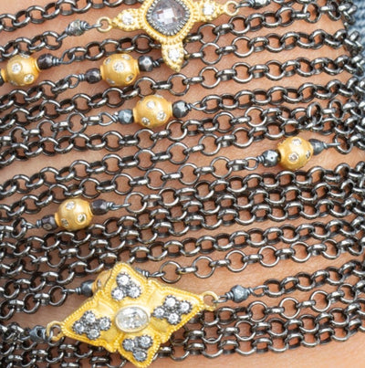 YOUR LUCKY STARS; CHAIN CUFF BRACELET