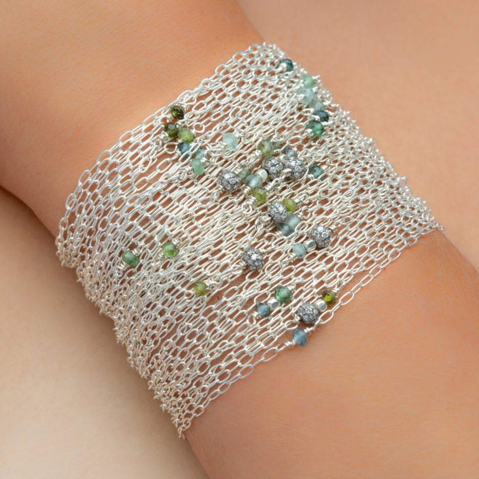 WRITTEN IN THE SKY; CHAIN CUFF BRACELET